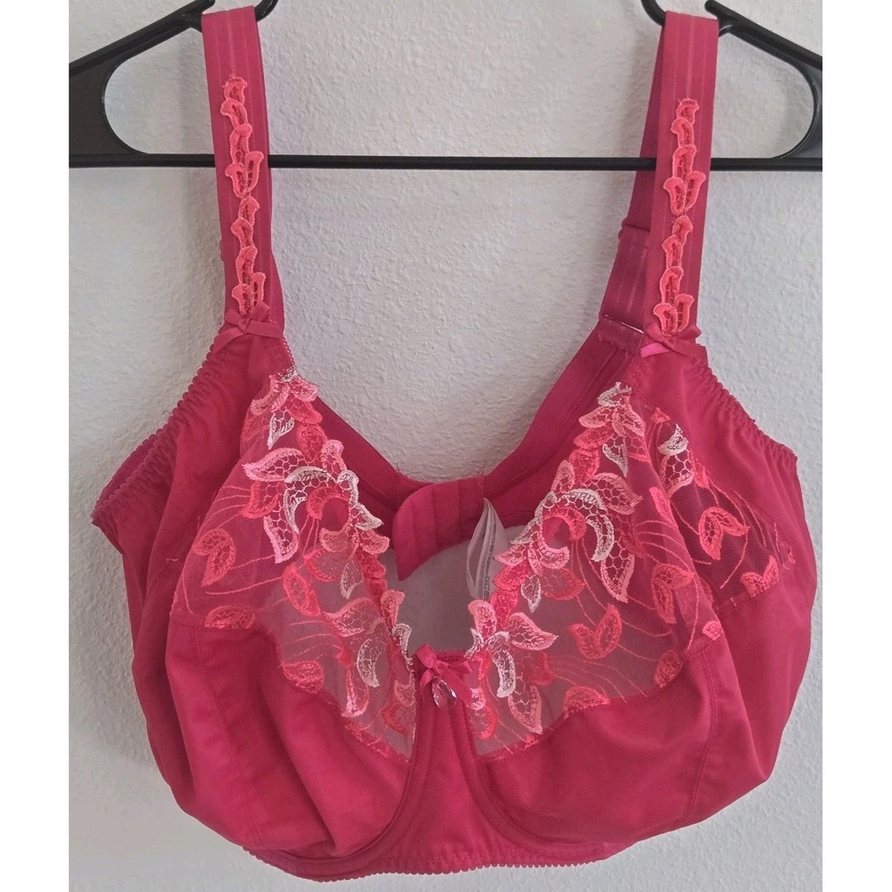 PrimaDonna Deauville Full Cup Underwire Bra Amour Pink Lace 0161815 Size UK 42K